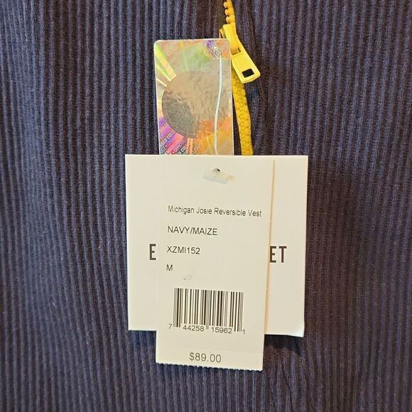 Emerson Street NCAA Michigan Wolverines Josie Reversible Vest Men's Med NWT NEW - Picture 3 of 15